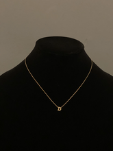 Load image into Gallery viewer, D Initial Gold Dipped Necklace
