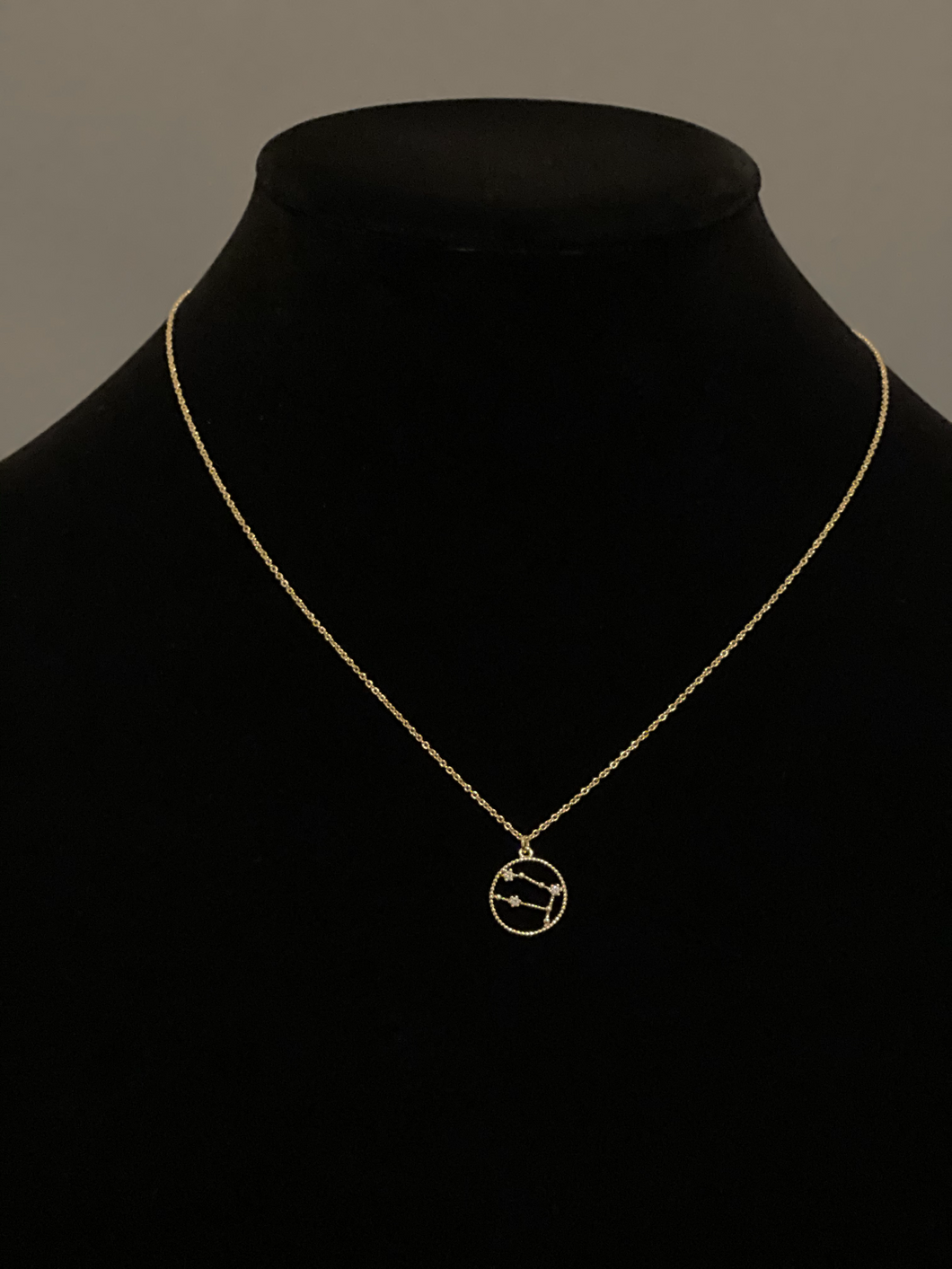 Gemini Crystal Gold Dipped Necklace