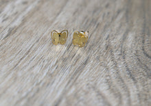 Load image into Gallery viewer, 14K Gold Dipped Butterfly Earrings
