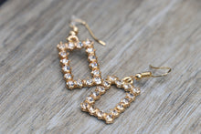Load image into Gallery viewer, Gold Square Earrings
