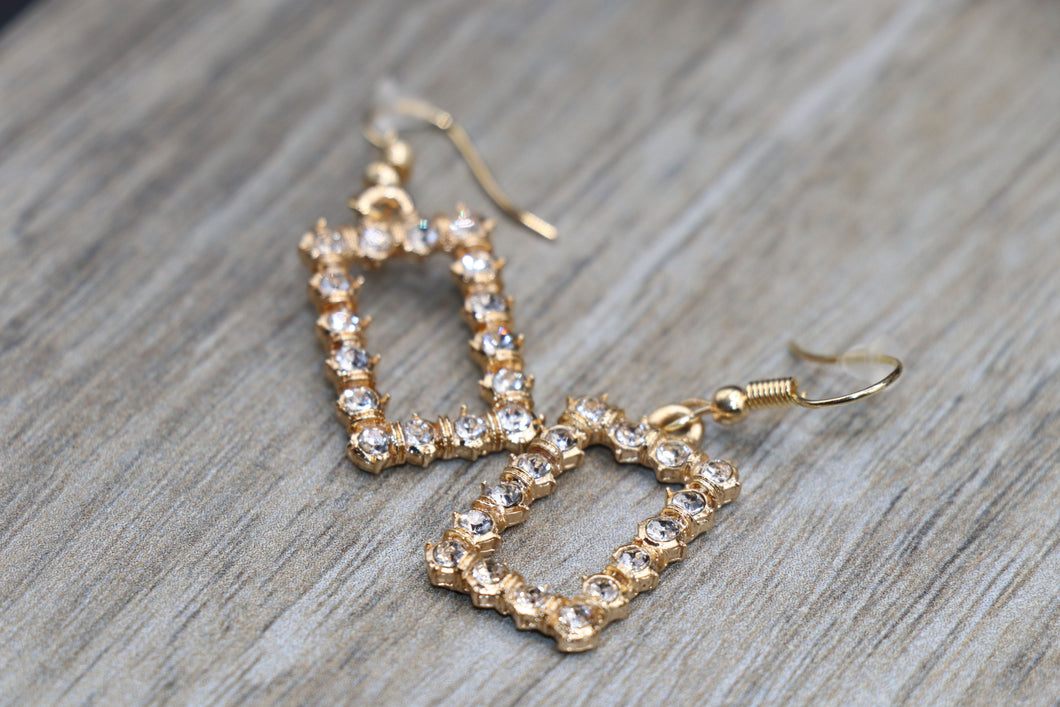 Gold Square Earrings
