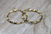 Load image into Gallery viewer, Twist Hoop Earrings
