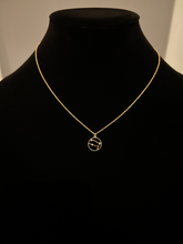 Load image into Gallery viewer, Gemini Crystal Gold Dipped Necklace
