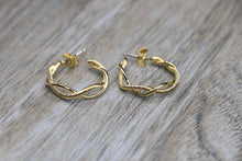 Load image into Gallery viewer, Gold Dipped Hoop Earrings
