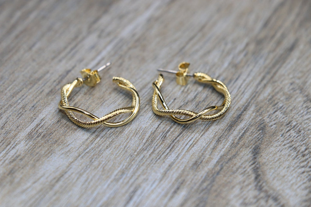 Gold Dipped Hoop Earrings