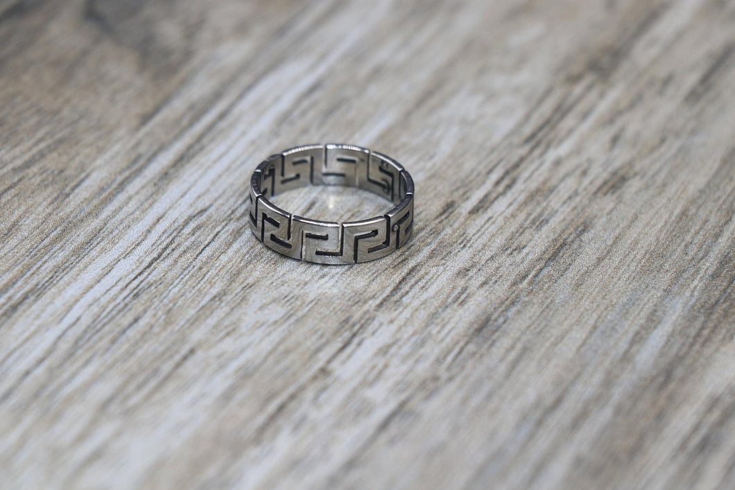 Silver Ring with Design