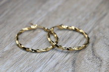 Load image into Gallery viewer, Twist Hoop Earrings
